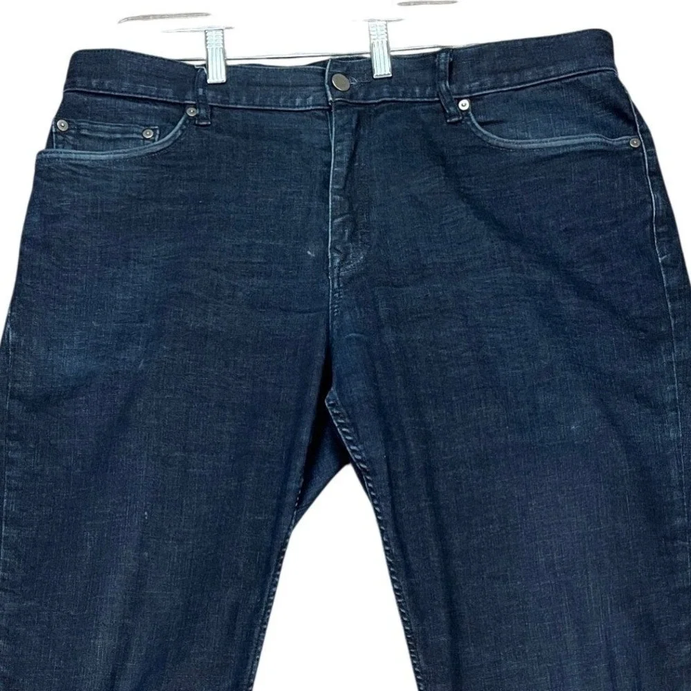 Banana Republic Jeans Mens 36x34 Dark Indigo 5 Pocket‎ Athletic Stretch Denim